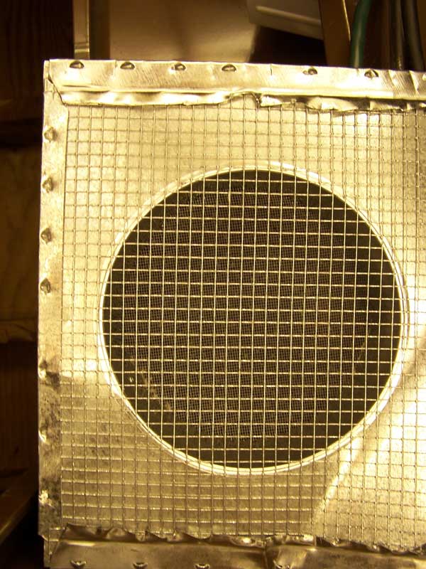 this isn't the screen that holds the activated carbon.  it is inside where the ducting pieces fit together.