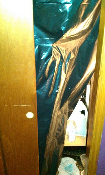 Hidden closet operation.