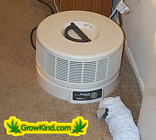 Air from the outside is pumped directly into a HEPA air filter to remove pollen, mold and mildew.