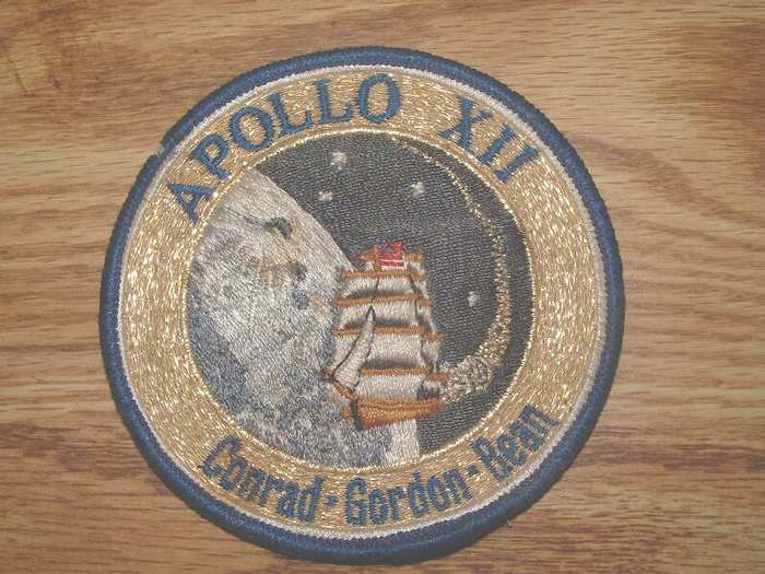 Jacket patch given to me by my father since I was born the day Apollo XII launched.