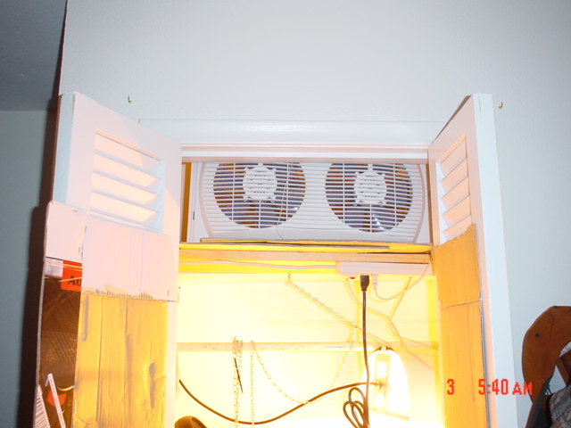 automatic fans triggered by temp.